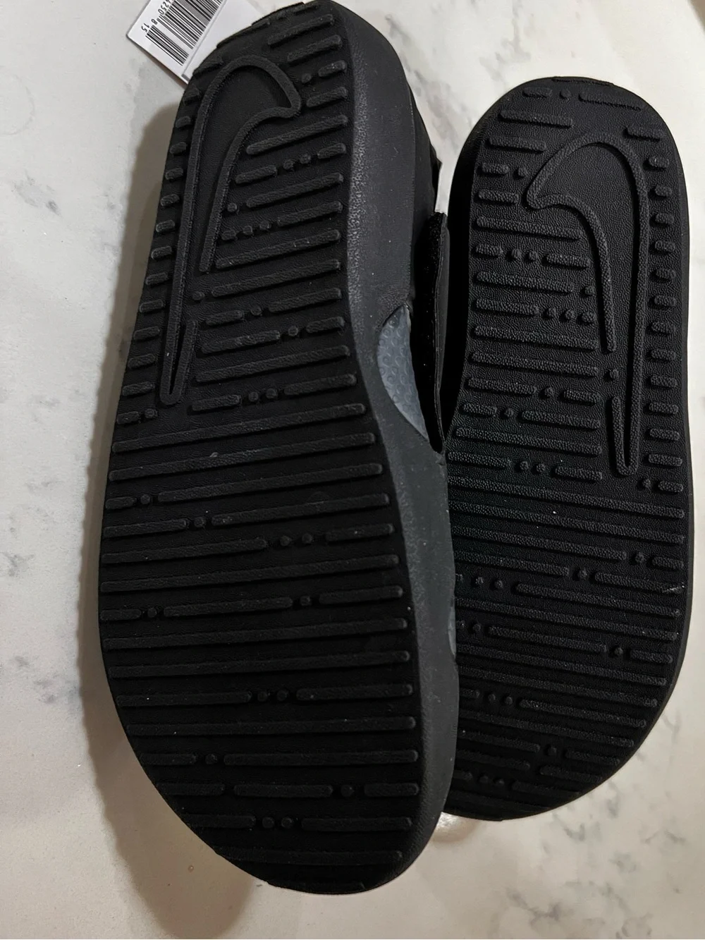 Nike Kids Black Water Shoes with Slip-On Pull Tabs